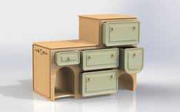 5 drawer chest of drawers. Solidworks Dresser Recent Models 3d Cad Model Collection Grabcad Community Library