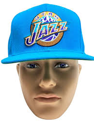 Utah Jazz Mitchell & Ness SnapBack Adjustable Hat Blue Color Hardwood  Classics