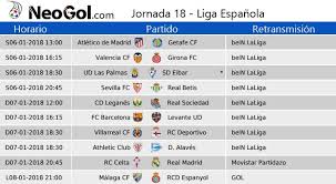 Vélez y racing protagonizan una de las mejores llaves de cuartos de final por la. Jornada 18 Liga Espanola 2018 Partidos Y Horarios