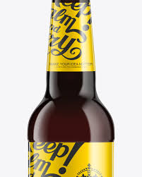 Download 330ml Black Amber Bottle With Dark Beer Mockup In Bottle Mockups On Yellow Images Object Mockups PSD Mockup Templates