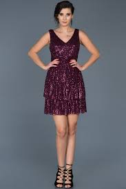 Murdum V Yaka Payetli Elbise Abk346 The Dress Elbise Elbiseler