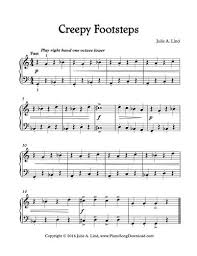 Creepy Footsteps A Fun Halloween Piano Solo For Beginning Piano Lessons Learn Piano Halloween Songs Halloween Music Lessons