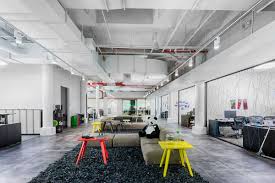 The Wonderfully Designed Offices Of Spotify In New York City Cool Office Space New York Office Cool Office