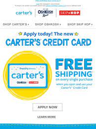 Paypal and visa checkout may be used for online orders shipping within the united states. Carter S Apply Now For The New Carter S Credit Card Milled