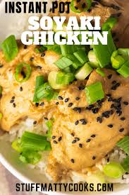 Easy Teriyaki Chicken Is Healthy And Made In The Instant Pot It Is Savory And Sweet Soyaki Sty Crockpot Recipes Beef Healthy Crockpot Recipes Teriyaki Chicken