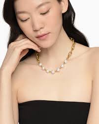 DY Madison® Pearl Toggle Necklace: 18K Yellow Gold