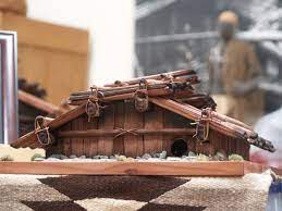 Small Scale Model Redwood Plank House