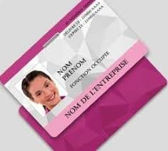 Badge Professionnel Nominatif Perforation Oblongue Orientation Paysage Badge Professionnel Badge Porte Badge