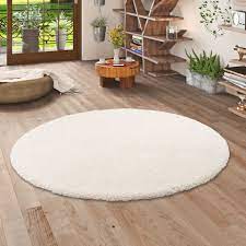 3,7 von 5 sternen 7. Luxus Hochflor Shaggy Teppich Dream Beige Rund