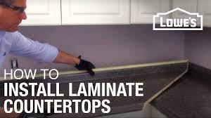 To check length, measure along the back wall for accuracy. How To Install Laminate Countertops Youtube