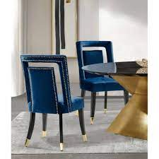 set of 2 ellie dining chair navy chic home design dining chairs high back dining chairs side chairs dining