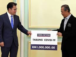 Pm Terima Sumbangan Lima Syarikat Korporat Untuk Tabung Covid 19