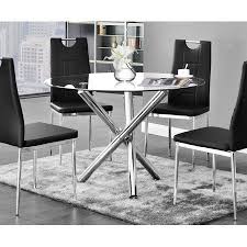 Wine rack, desks, dressers, drawers, entertainment units, futons Best Master Furniture Crystal Round Glass Dining Table Only Walmart Com Glass Round Dining Table Glass Dining Table Metal Dining Room