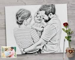 Mother and baby pics in pencil sketch pencil sketches of mother and child citroenax 2017 | images pencil. Baby Pencil Drawings Etsy