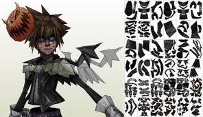 Kingdom Hearts Ii Halloween Sora Paper Model By Wulingyi