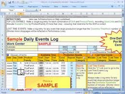 Oee Part 2 Daily Log Data Entry