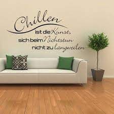 chillen ist die kunst wandtattoo wandtattoos spruche wandtattoo spruche chillen spruche