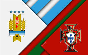 But uruguay has a history of suffering matches against europeans, and if you consider that portugal managed to win the euro, you guys has a chance. Download Wallpapers Uruguay Vs Portugal 4k Logo Material Design 2018 Fifa World Cup Russia 2018 June 30 2018 Emblems Football Match National Football Teams For Desktop Free Pictures For Desktop Free