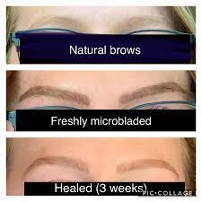 She does the prettiest, most. Blonde Brows Before And After Microblading