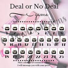 Mary Kay Deal Or No Deal Game Digital Download By Ctowlesdesigns Mary Kay Online Party Mary Kay Party Games Mary Kay Facebook Party