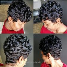 The best way to achieve those luscious curls is to it's another example of the angled bob with a much longer length in the front. Check It Out Short Wavy Hairstyles For Black Women Cute Designs On Curly Hair Ponytail Styles With Weave Short Hair Styles Hair Styles Natural Hair Styles