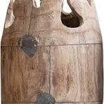 Amazon.com: Jarrón moderno de madera natural de alta calidad ...