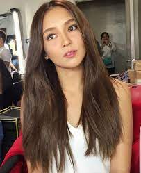 Pin By Kim Hoa On Kathryn Bernardo Filipino Actress Hair Color For Morena Hair Color Asian Hair Color For Morena Skin