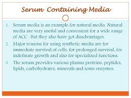 The question was brought up during a lunch at the world stem cell summit in january. Role Of Serum And Its Supplements Ppt Download
