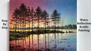 At artranked.com find thousands of paintings categorized into thousands of categories. Still Water Reflection Step By Step Acrylic Painting Colorbyfeliks Youtube