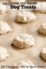 Healthy homemade dog treat recipes. 4 Ingredient Chicken And Biscuits Homemade Dog Treats Two Healthy Kitchens