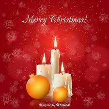 Free Vector Realistic Christmas Candle Background