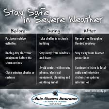 Because of this, everyone should have insurance. Stay Safe In Severe Weather Great Tips From Auto Owners Homeowners Insurance Best Homeowners Insurance Homeowner