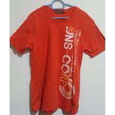 Blue Toms T Shirt Orange Shopee Malaysia