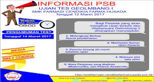 Tips Menghadapi Test Tertulis Dan Kesehatan Smk Farmasi Cendikia Farma Husada