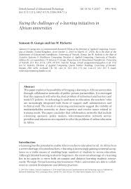 Untungnya kita jadi rakyat malaysia ni, di samping daripada bahasa kebangsaan yang semua orang reti, kita jugak banyak guna english bila bersembang. Pdf Facing The Challenges Of E Learning Initiatives In African Universities
