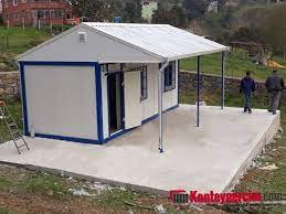 3x7m Catili Verandali Ici Dolu Full Konteyner Ev 21 M2 Ev129 Konteyner Ev Evler Konteyner