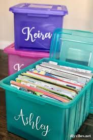 For example, address labels for mailing lists or file folder labels would work perfectly with this sheet design. Diy Memory Box To Organize Your Child S Papers Diy Vibes