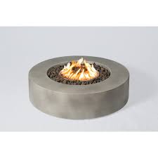35″ stacked stone round base. Living Source International Santiago Cast Concrete Firepit Table On Sale Overstock 17178159