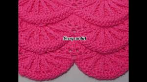Punto abanico tejido a crochet. Como Tejer Punto Abanicos Ondulados Youtube Tejidos De Punto Como Tejer Tutorial De Tejido A Ganchillo