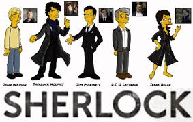 Este desenho é dedicado a todos os fãs da série animada os simpsons, em que cinco membros da família aparecem. Sherlock Simpson S Style Tellyspotting