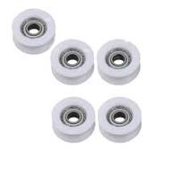 5pcs 17mm Round Groove Nylon Bearing Pulley Wheels Roller for 3mm Rope w/  695ZZ Bearing