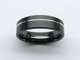 Black And Silver Wedding Band Amazing Black Wedding Band In Zirconium And Silver Black Wedding Band Black Diamond Ring Engagement Diamond Wedding Band Sets Diamond Engagement Rings Vintage
