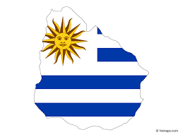 Flag Map Of Uruguay Free Vector Maps Uruguay Map Map Vector Flag Art