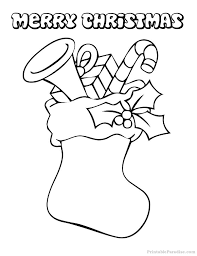 Check spelling or type a new query. Printable Christmas Stocking Coloring Page