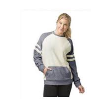 Boxercraft Inc Women S Cozy Contrast Fleece Pullover M Grey Oatmeal