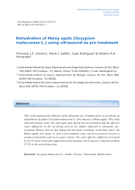 Malaysia is a federation of 13 states (negeri) and 3 federal territories (wilayah persekutuan). Pdf Dehydration Of Malay Apple Syzygium Malaccense L Using Ultrasound As Pretreatment