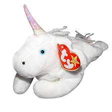 Ty Beanie Baby Mystic The Unicorn Irredescent Horn Coarse Yarn Mane Walmart Com