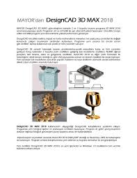 Mayor Dan Designcad 3d Max 2018 Max Software Design Design
