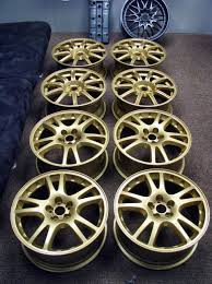 We personally know that when you damage those beautiful gold bbs rims it is impossible to find a paint that is an exact match so you end up with the whole world knowing that you rubbed that extra high curb. Pin On Powder Coating Paint Colors
