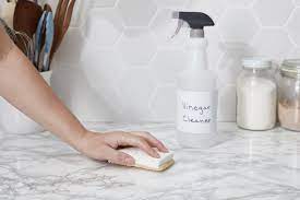 Using vinegar and baking soda to clean your window tracks also helps prevent you from just smearing dirt or dust around. How Make Your Own Aromatic Vinegar Spray For Cleaning